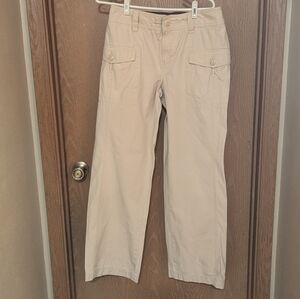 Tommy Hilfiger - VTG 12/2003 Ripstop Lightweight CargoKhaki Flare Pants - Size 8